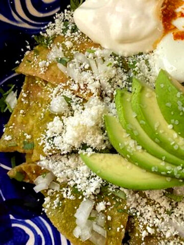 Chilaquiles verdi di pollo